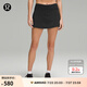 lululemon丨Pace Rival 女士運動中腰短裙 速干 芯吸 LW8A78R 黑色 S /6