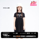 little MO&Co.童裝夏裝女童短袖網(wǎng)紗蓬蓬連衣裙兒童裙子公主裙女孩 黑色 130 130/60