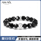 AWNL【五行補(bǔ)水】汗血武士黑曜石手鏈男輕奢飾品送男友生日禮物 【五行補(bǔ)水】黑曜石 XL碼-推薦手圍17-18cm