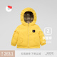 保姆鵝 兒童羽絨服寶寶雙面羽絨服加厚小童短款耐污羽絨外套 檸檬黃 130