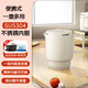 養生壺養生杯燒水壺燒水杯便攜式迷你小型電熱水壺一體不銹鋼 0.8L 304-折疊把手