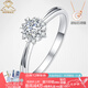AVHE鉑金950金鉆戒圍鑲雪花雙臂培育鉆石戒指戒結婚禮物七夕送女 鉑金鉆戒雙臂雪花-50分主鉆