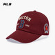 MLB官方 KARINA同款男女時(shí)尚百搭顯臉小軟頂棒球帽25秋冬CPB10 波士頓紅襪隊/深酒紅色