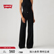 Levi's李維斯25年秋冬新款女士美式休閑318寬松塑形闊腿牛仔褲 黑色 27 (30)