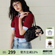 歐時納（JUST STAR）法棍包包女款2025年新款輕奢侈單肩包波士頓腋下包七夕情人節(jié)禮物