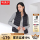 坦博爾輕薄羽絨服馬甲女外穿立領(lǐng)保暖短坎肩TB330008 黑色 195/112A 