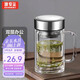 GIANXI玻璃杯雙層高硼硅夏季帶把手杯耐高溫泡茶杯水杯子節(jié)日禮物
