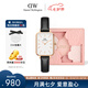 丹尼爾惠靈頓（DanielWellington）DW經(jīng)典小方表手表女時尚皮帶女士手表送女友七夕禮物DW00100434