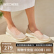 斯凱奇（Skechers）女鞋夏季淺口單鞋舒適平底一腳蹬懶人鞋透氣輕便休閑鞋104199