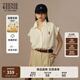 Teenie Weenie【亞麻】小熊女裝襯衫2025夏季新款簡(jiǎn)約休閑無(wú)袖襯衣 象牙白 S