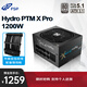 全漢（FSP）Hydro PTM X Pro1200W白金牌全模組電源（ATX3.1/12V-2x6/130mm短機(jī)身/全壓紋線）