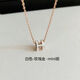 H項(xiàng)鏈女純銀2025新款輕奢琺瑯字母吊墜mini小眾鎖骨鏈情人節(jié)禮物 迷你玫瑰金白 精美包裝
