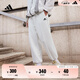 adidas休閑加絨加厚毛圈布束腳運(yùn)動(dòng)褲男女阿迪達(dá)斯官方輕運(yùn)動(dòng)   漢玉白   S
