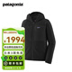 巴塔哥尼亞（Patagonia）男士R2戶外防風保暖抓絨衣運動休閑連帽衫  Techface Hoody 83731 BLK S
