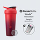 Blender Bottle 不銹鋼運(yùn)動(dòng)保溫杯水杯 便攜式男女健身杯子 帶不銹鋼攪拌球 250z不銹鋼杯漸變酒紅739ml