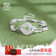 中國(guó)珠寶（Sino gem）玉見(jiàn)平安扣銀手鏈輕奢小眾高級(jí)感首飾送女友老婆紀(jì)念生日禮物