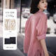 薩拉維夫 SLLAVIF品牌時(shí)尚輕盈一“夏”酵素洗法式寬松100亞麻防曬襯衫短褲套裝 【上衣】桃夭粉. S .