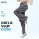 VVC成毅同款防曬褲女闊腿褲女新款夏季高腰寬松直筒戶外休閑褲 星河灰 M 【160-165cm 50-60kg】