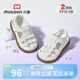 牧童寶寶涼鞋2025夏季新款原創(chuàng)蝴蝶結(jié)小女孩鞋子軟底公主鞋透氣 牛乳米 22 鞋內(nèi)長15.0cm/適合腳長14.7cm