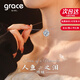 Grace Girl人魚(yú)之淚莫桑鉆項(xiàng)鏈女生蠻好的人生孫儷同款七夕情人節(jié)禮物送女友 人魚(yú)之淚項(xiàng)鏈（8mm）+品牌禮盒