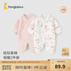 童泰嬰兒衣服新生兒連體衣秋冬季夾棉保暖寶寶衣服純棉蝴蝶哈衣2件裝 粉色小兔 52cm