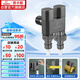 潛水艇（Submarine）F408M一進(jìn)二出三通角閥黃銅雙把雙控4分/6分通用自帶止水針槍灰色