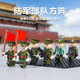 巫記積木人偶儀仗隊武器軍事中國塑料拼裝積木玩具男孩子國慶閱兵 陸軍部隊方陣