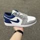 CLENIKEEDAIR NIKE純?cè)瑼J1 Low 白藍(lán)紅低幫籃球鞋男女百搭休閑運(yùn)動(dòng)滑板鞋DC Aj1灰藍(lán) 氣墊摩擦有聲 純?cè)S直發(fā) 40