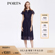 PORTS寶姿女裝春夏氣質(zhì)優(yōu)雅百搭連衣裙ALD8D216PFP027 丈青混色 2