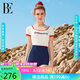 范德安（BALNEAIRE）【于文文同款】小紅心系列泳衣女士防曬海邊 61242 紅白藍(lán)拼接 S