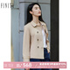 菲妮迪品牌風(fēng)衣2025年春季新款簡(jiǎn)約氣質(zhì)耐皺時(shí)尚休閑通勤外搭上衣 卡其色 M