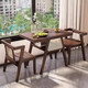 陽(yáng)臺桌椅組合全實(shí)木小型實(shí)木新款家用一桌二椅組合休閑三件套書(shū)桌 胡桃色普通款-桌椅三件套