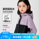 左西女童外套春裝防水耐磨2025兒童連帽女孩戶外露營登山服 紫色 150