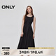 ONLY春夏肌理感收腰顯瘦無(wú)袖長(cháng)裙牛仔連衣裙女|124342013 J1Z 黑色牛仔提花印花 L (170) 88A
