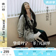 兩三事梵高藝術(shù)野馬出鞘 2025春季新款復(fù)古動(dòng)物流蘇牛仔半身裙 牛仔藍(lán) S