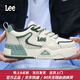 Lee男鞋2025新款夏季休閑鞋男厚底面包鞋真皮休閑板鞋高端潮牌鞋子男 綠色 【主推四季款】 41 【偏大/請拍小一碼】