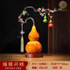 郎凱丹頓招財(cái)銅葫蘆擺件喬遷之喜搬家禮物客廳玄關(guān)電視柜裝飾擺件開(kāi)業(yè)禮品 18寸福祿興旺帝王棕色高約48cm