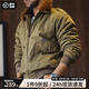 馬登工裝 美式復(fù)古B10轟炸機(jī)夾克棉服毛領(lǐng)翻領(lǐng)棉衣飛行外套男冬季 橄欖綠 XL