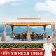 紫葉 戶外遮陽(yáng)棚防雨防曬陽(yáng)光棚廣告活動(dòng)羅馬帳篷四角傘擺攤簡(jiǎn)易涼亭 加粗款 雙邊3.0*6.0米