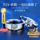BOEAY莫桑鉆石純銀戒指女款求婚鉆戒結(jié)婚戒指情侶對戒一對可調(diào)節(jié)鐘久久 【七倉發(fā)貨/急速達】一克拉女戒+男戒