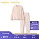 巴拉巴拉balaOne女童內(nèi)衣套裝兒童2件套新款童裝2025秋冬絨絨棉萌 夢幻粉60334 110