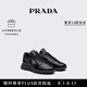 PRADA/普拉達(dá)【七夕禮物】男士三角形徽標(biāo)裝飾皮革運(yùn)動(dòng)鞋 黑色 43 （9）