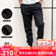 AKSERIESAK男裝復(fù)古百搭都市特工橡筋收口褲休閑褲男2112813 黑色 30