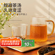 雅集筑茗玻璃茶杯茶水分離玻璃杯帶蓋帶玻璃內(nèi)膽辦公家用耐熱泡茶杯