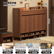 米客米家入戶(hù)實(shí)木鞋柜家用門(mén)口新款2025爆款室內新中式玄關(guān)柜一體靠墻鞋架 【實(shí)木三門(mén)】煙霞雪松木100cm 自行安裝