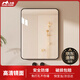 小魔浴室鏡子 衛(wèi)生間鏡子免打孔壁掛式洗漱臺(tái)貼墻掛墻式玻璃衛(wèi)浴鏡 黑