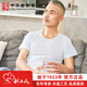 利工民 老字號(hào)文化汗衫42支純棉汗衫中老年男吸汗圓領(lǐng)短袖T恤打底衫夏 白色 XL (100)