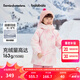 巴拉巴拉童裝女童羽絨服冬裝兒童三麗鷗外套【庫洛米IP】 紅色調(diào)00366-白鴨絨 120 充絨量114g