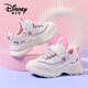 迪士尼（Disney）女童透氣網(wǎng)面跑步鞋兒童春秋公主鞋軟底運動(dòng)鞋 淡粉  30 