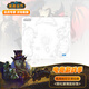 暴雪（BLIZZARD）魔獸世界WOW官方正版光伏鋼化玻璃鼠標(biāo)墊FPS電競游戲玻璃鼠標(biāo)墊-艾澤拉斯白色XL款